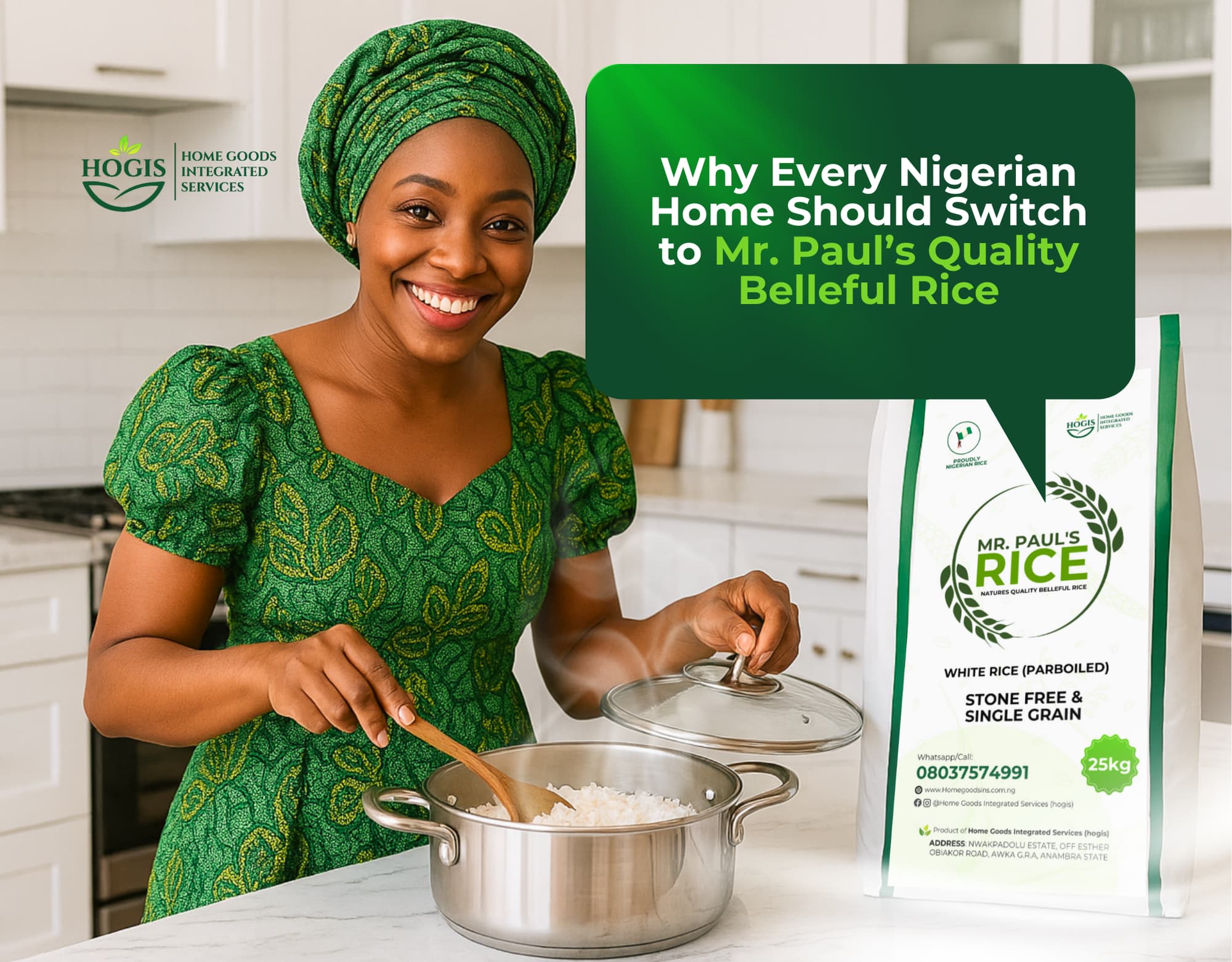 Why Every Nigerian Home Should Switch to Mr. Paul's Quality Belleful Rice